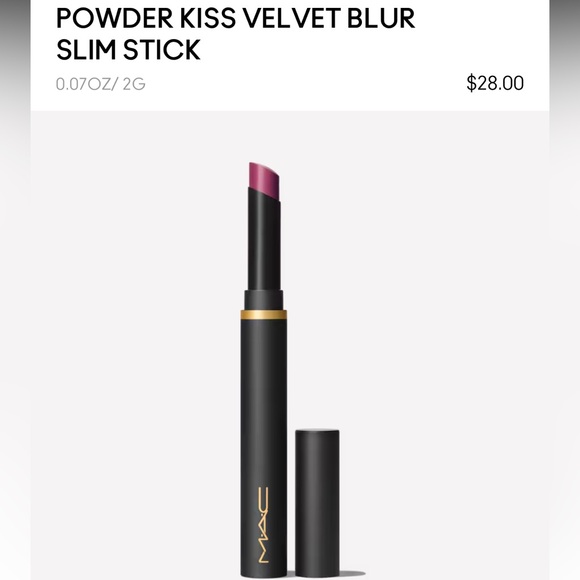 💋 WILD REBEL a MAC POWDER KISS VELVET BLUR SLIM STICK. RETAIL $28. **NIB - Picture 10 of 10